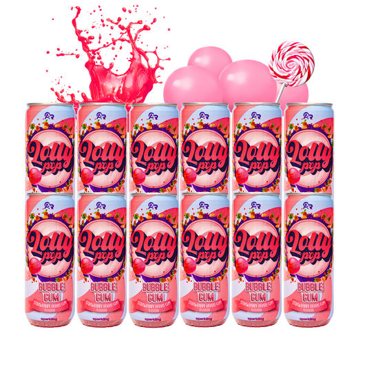 Lolly-Pop Bubble Gum Tray 12x330ml