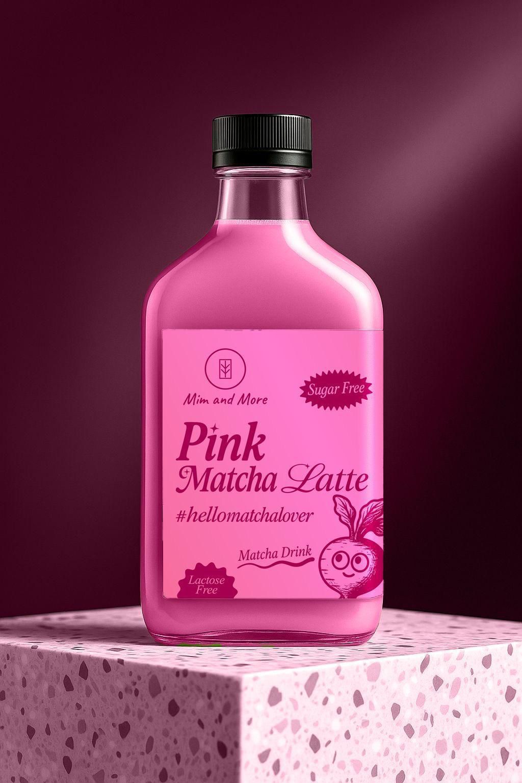 Pink Matcha Latte – Sugar Free 12 x 190ml