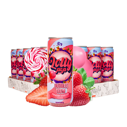 Lolly-Pop Bubble Gum Tray 24x330ml