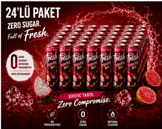 Fresh Dragon Fruit &Guava – Zuckerfreies 24`er Pack