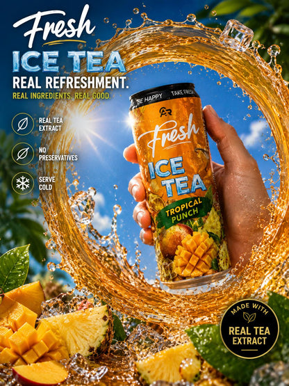 Fresh ICE TEA Tropical Punch 24`er Pack