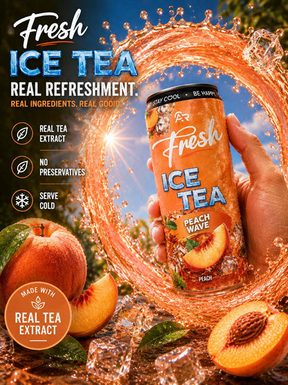 Fresh Ice Tea Peach Wave – Pfirsich Eistee 24`er Pack