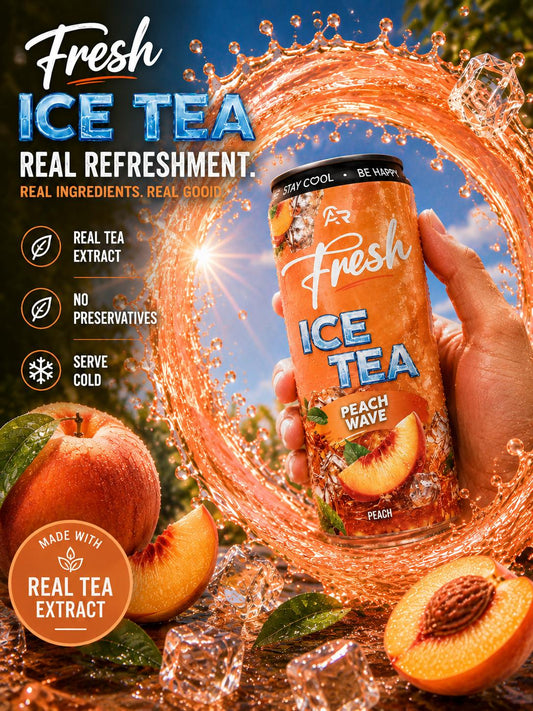 Fresh Ice Tea Peach Wave – Pfirsich Eistee 24`er Pack